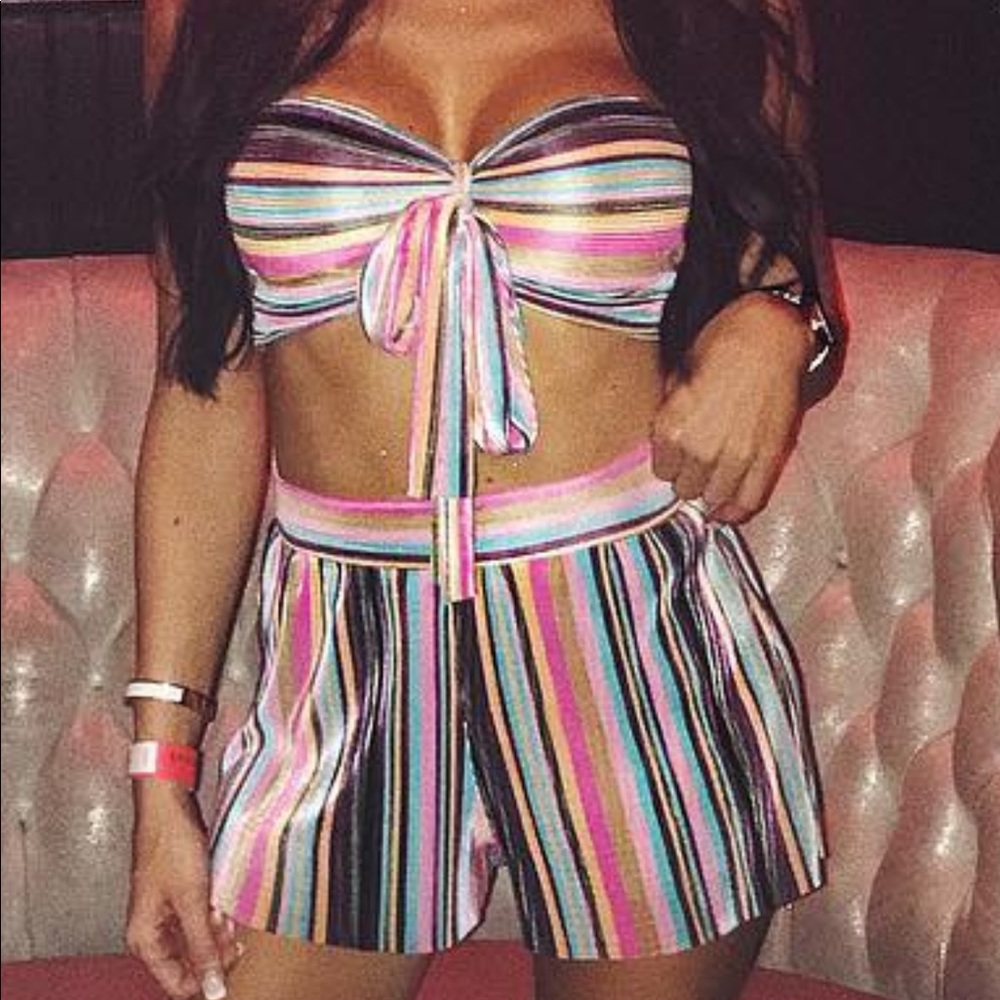 Windsor Multicolor Striped Two-Piece Set